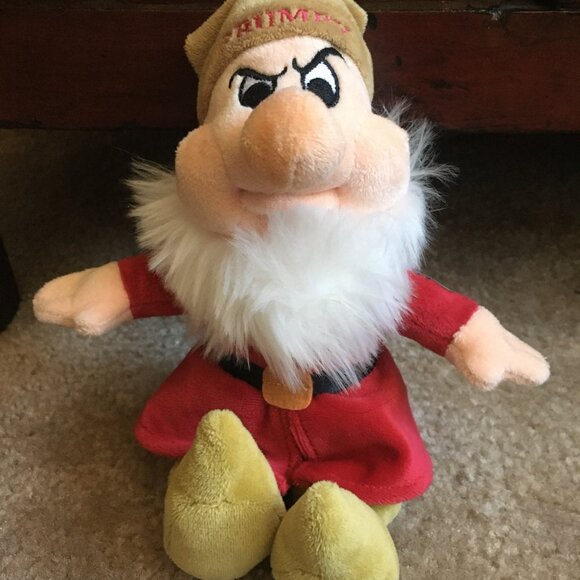 Disney Seven Dwarfs 7" Plush + 10" Dopey Plush in O Plastic Case Ltd Diamond Ed. - Picture 6 of 16